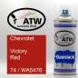 Preview: Chevrolet, Victory Red, 74 / WA5476: 400ml Sprühdose, von ATW Autoteile West.